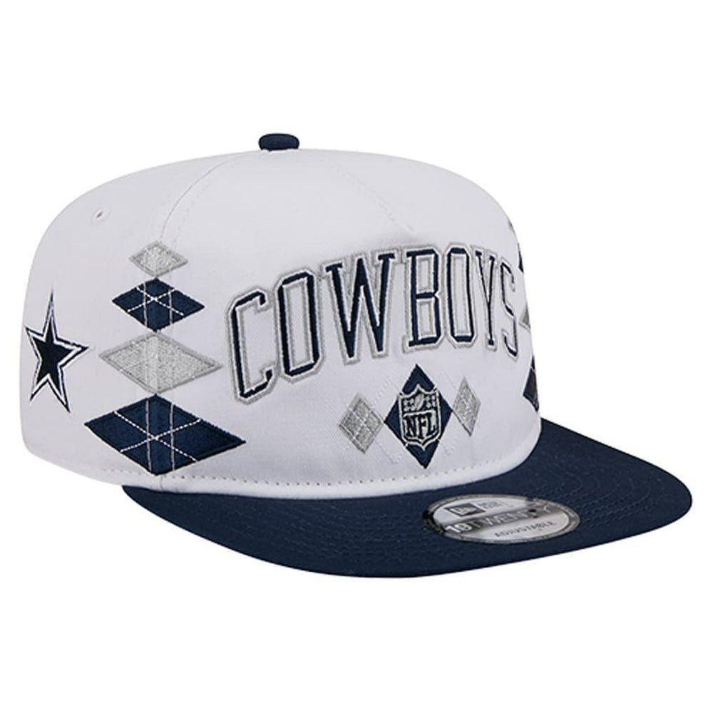 Dallas Cowboys New Era Argyle 19TWENTY Adjustable Hat White