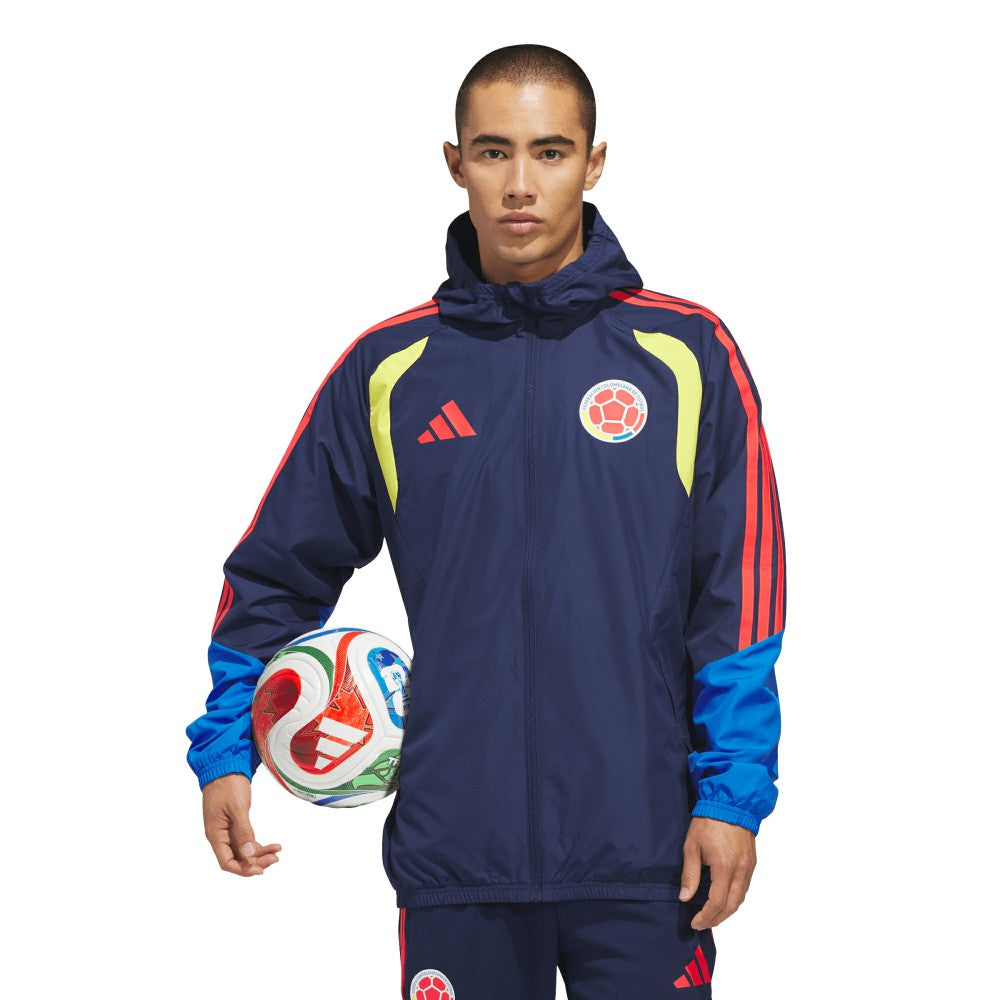 Colombia National Team FIFA x World Cup 2026 Tiro All Weather Full-Zip Jacket Navy