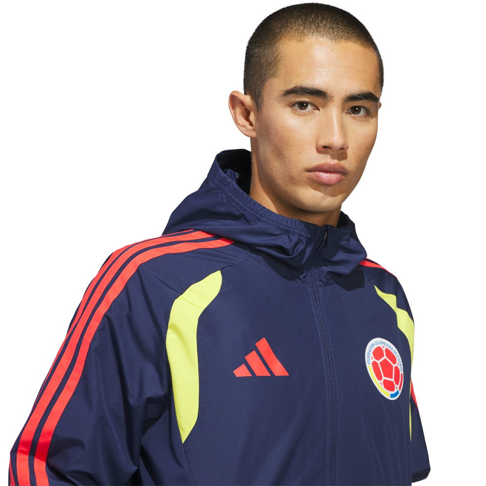 Colombia National Team FIFA x World Cup 2026 Tiro All Weather Full-Zip Jacket Navy