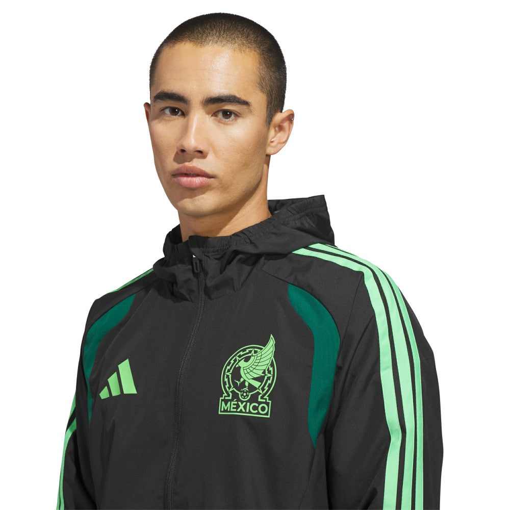 Mexico National Team FIFA x World Cup 2026 Tiro All Weather Full-Zip Jacket Black