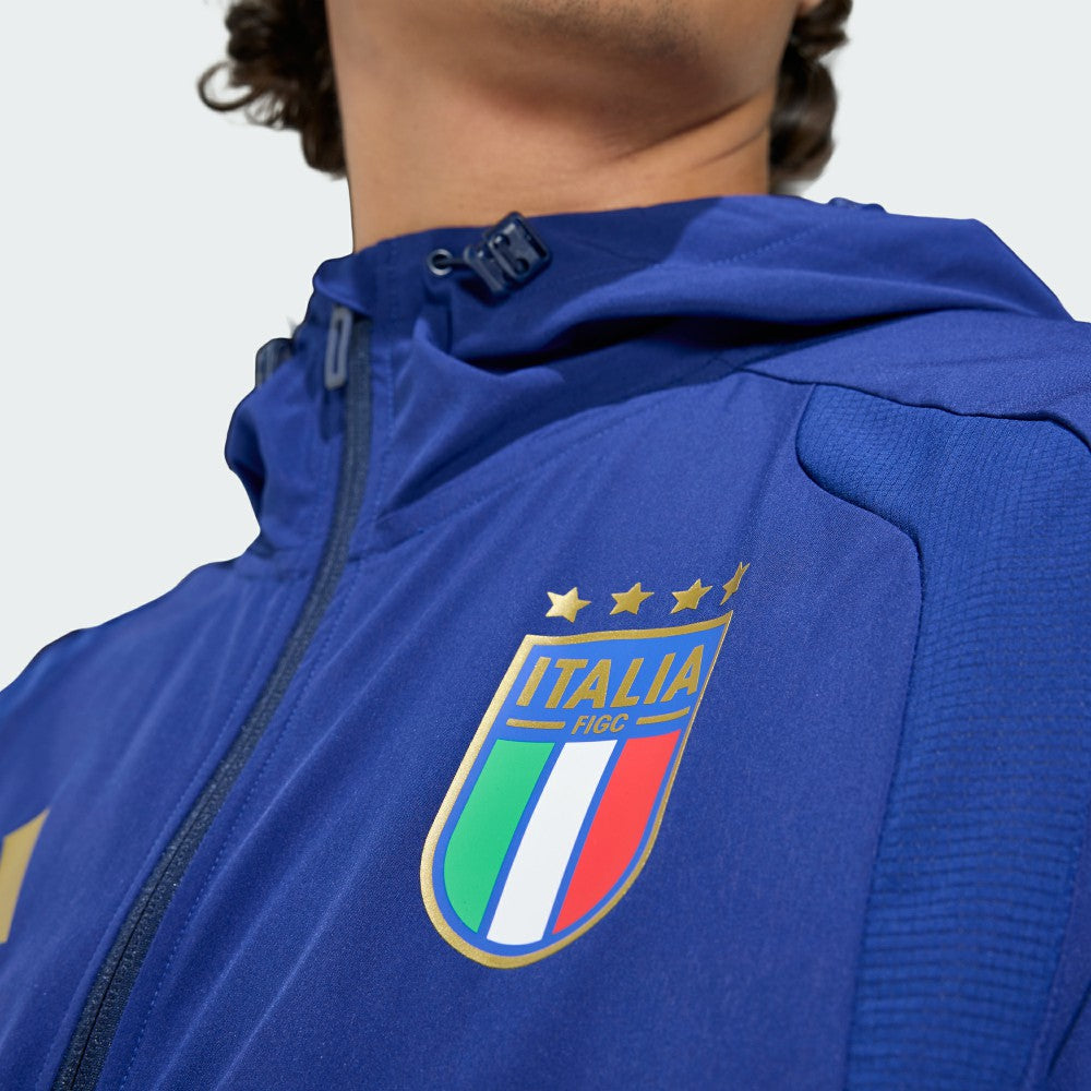 Italy National Team FIFA x World Cup 2026 Full-Zip Travel Windbreaker Jacket Blue