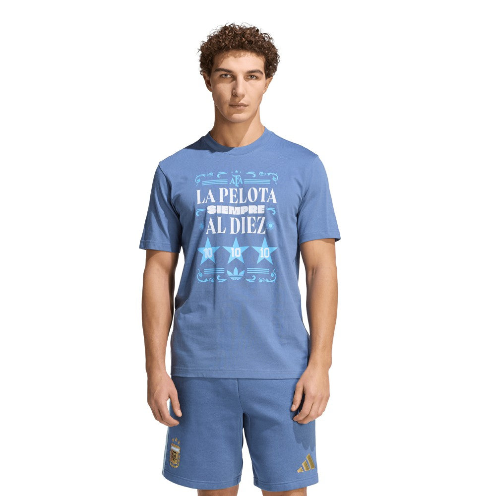 Argentina National Team FIFA x World Cup 2022 Winners Amply T-Shirt Blue shop