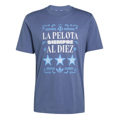 Argentina National Team FIFA x World Cup 2022 Winners Amply T-Shirt Blue shop