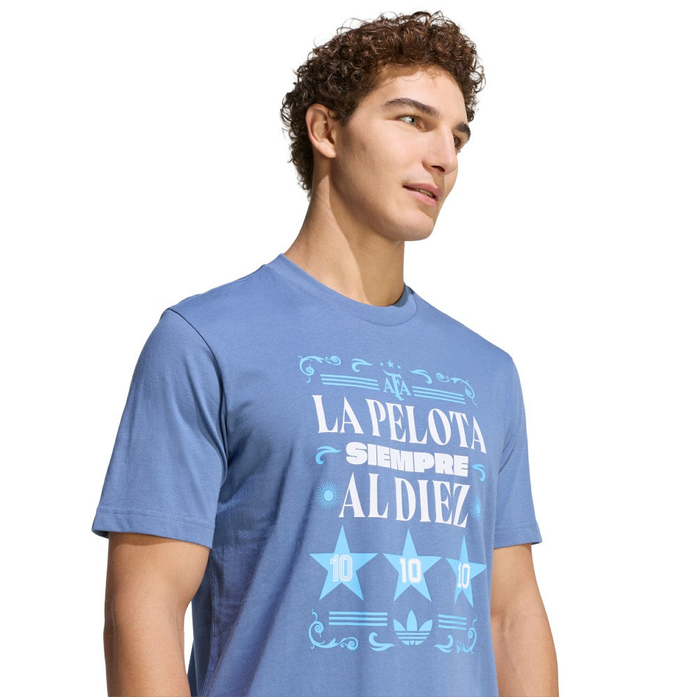 Argentina National Team FIFA x World Cup 2022 Winners Amply T-Shirt Blue shop