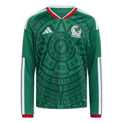 Mexico National Team Youth FIFA x World Cup 2026 Home Replica Long-Sleeve Jersey Green sale