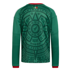 Mexico National Team Youth FIFA x World Cup 2026 Home Replica Long-Sleeve Jersey Green sale