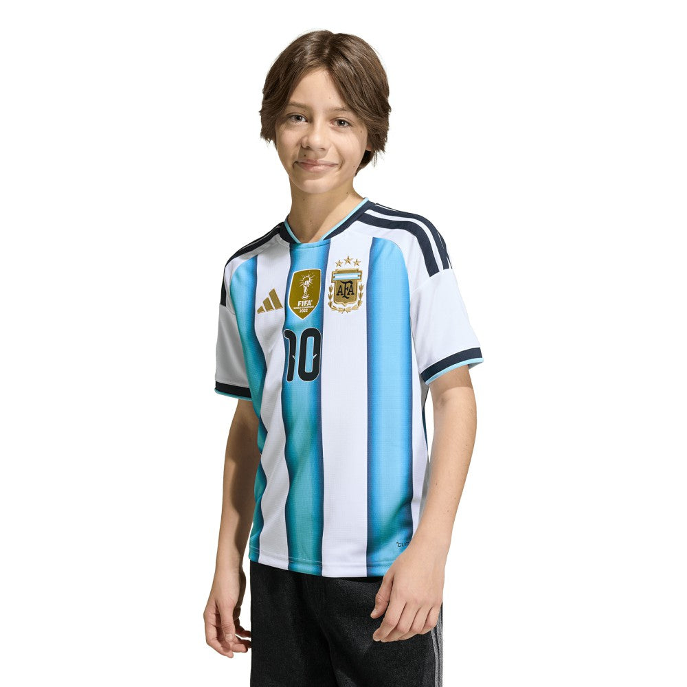 Lionel Messi Argentina National Team Youth FIFA x World Cup 2026 Home Replica Jersey White