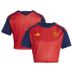 Spain National Team Women's FIFA x World Cup 2026 Home Cropped Replica Jersey Red shop