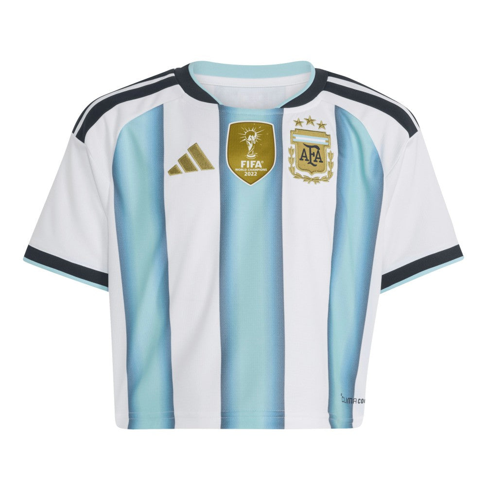 Argentina National Team Women's FIFA x World Cup 2022 Winners Home Cropped Replica Jersey White