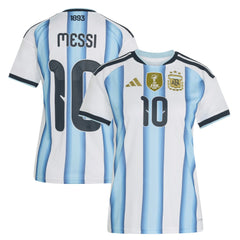 Lionel Messi Argentina National Team Women's FIFA x World Cup 2026 Home Replica Jersey White