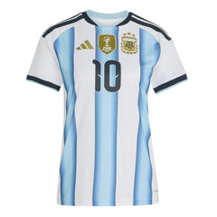 Lionel Messi Argentina National Team Women's FIFA x World Cup 2026 Home Replica Jersey White
