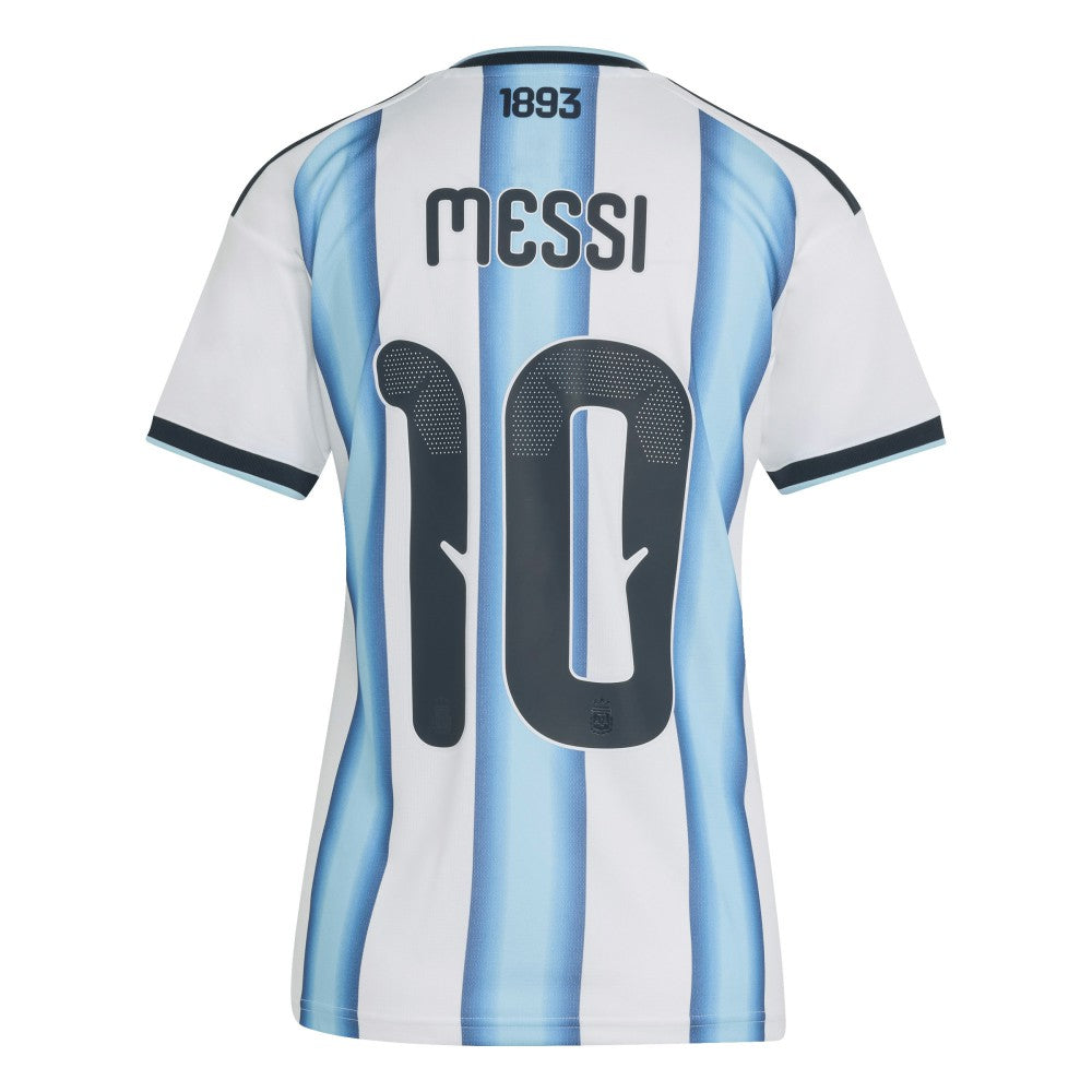 Lionel Messi Argentina National Team Women's FIFA x World Cup 2026 Home Replica Jersey White