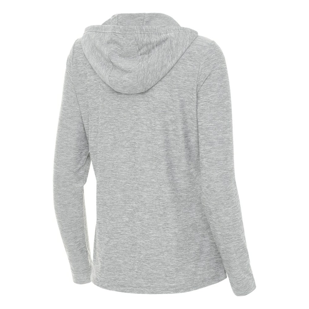 Colorado Rockies Antigua Women's Daybreak Quarter-Zip Hoodie - Heather Gray Hoodies