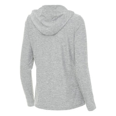 Pittsburgh Pirates Antigua Women's Daybreak Quarter-Zip Hoodie - Heather Gray Hoodies