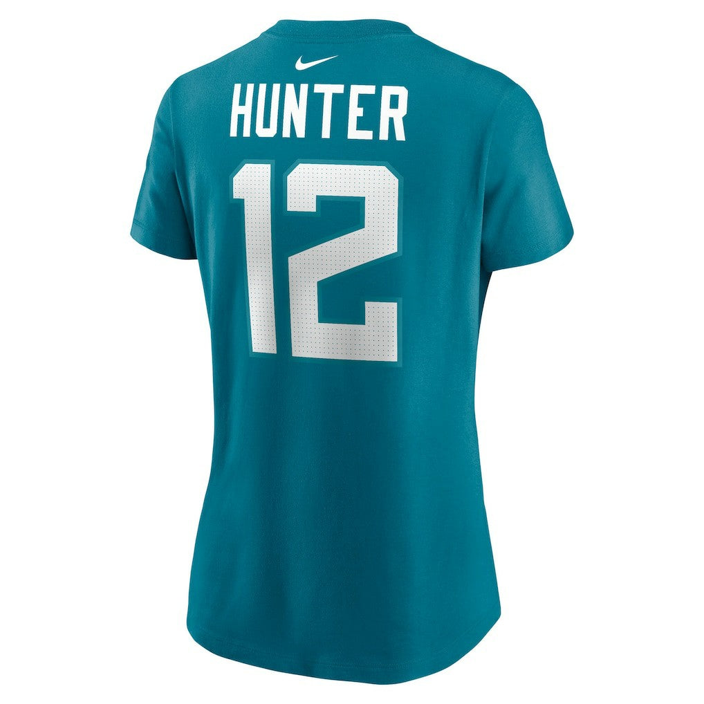 Travis Hunter Jacksonville Jaguars Women's Name & Number T-Shirt Teal