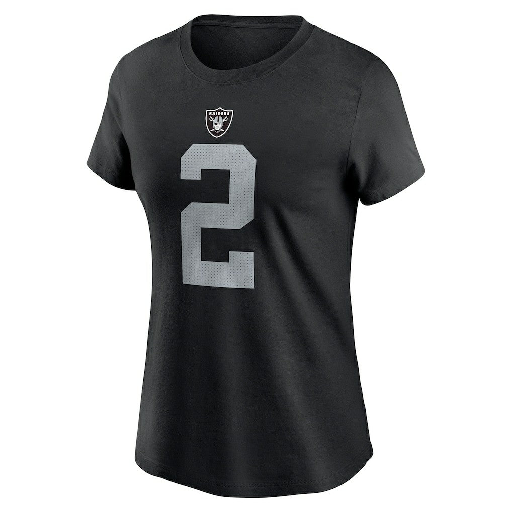 Ashton Jeanty Las Vegas Raiders Women's Name & Number T-Shirt Black