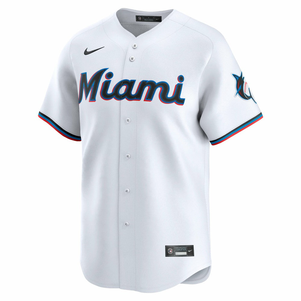 Miami Marlins Nike Youth Home Limited Jersey - White Jerseys