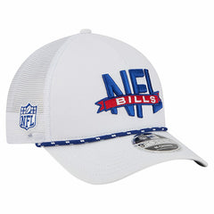 Buffalo Bills New Era NFL 9FORTY A-Frame M-Crown Adjustable Trucker Hat White