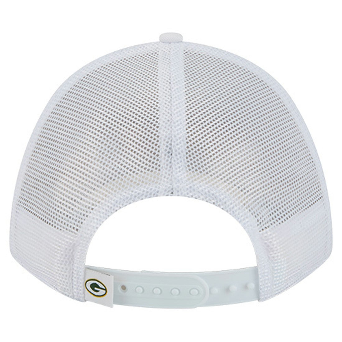 Green Bay Packers New Era NFL 9FORTY A-Frame M-Crown Adjustable Trucker Hat White