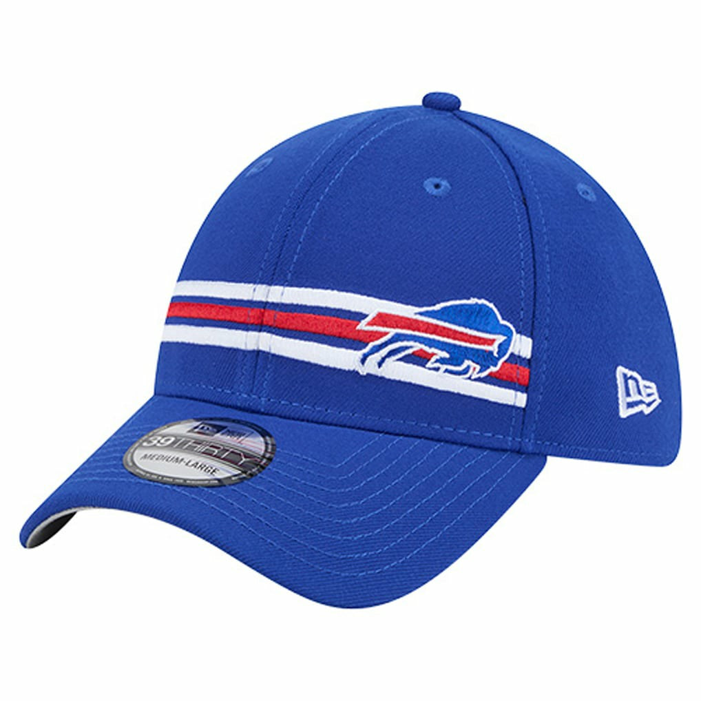 Buffalo Bills New Era Stripes 39THIRTY Flex Hat Royal