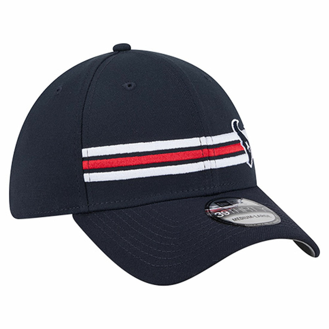 Houston Texans New Era Stripes 39THIRTY Flex Hat Navy