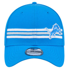 Detroit Lions New Era Stripes 39THIRTY Flex Hat Blue