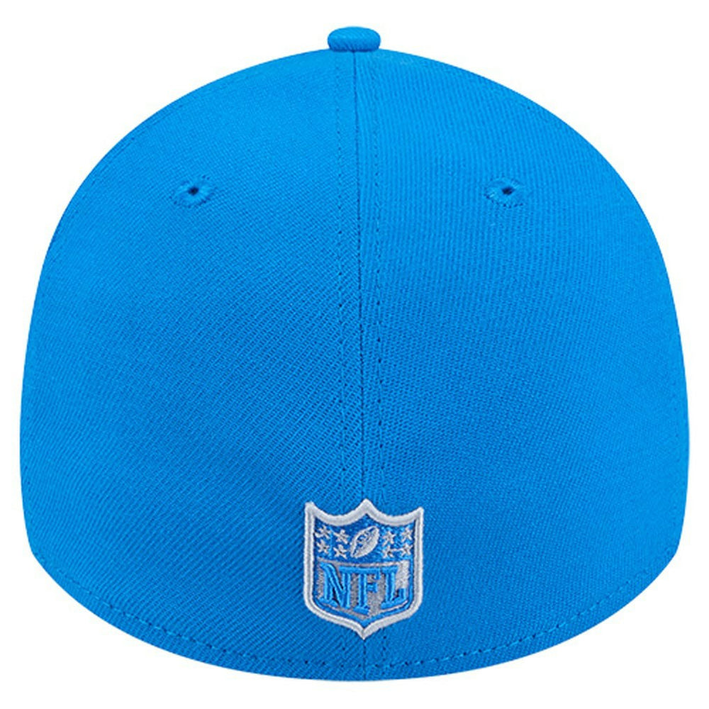 Detroit Lions New Era Stripes 39THIRTY Flex Hat Blue