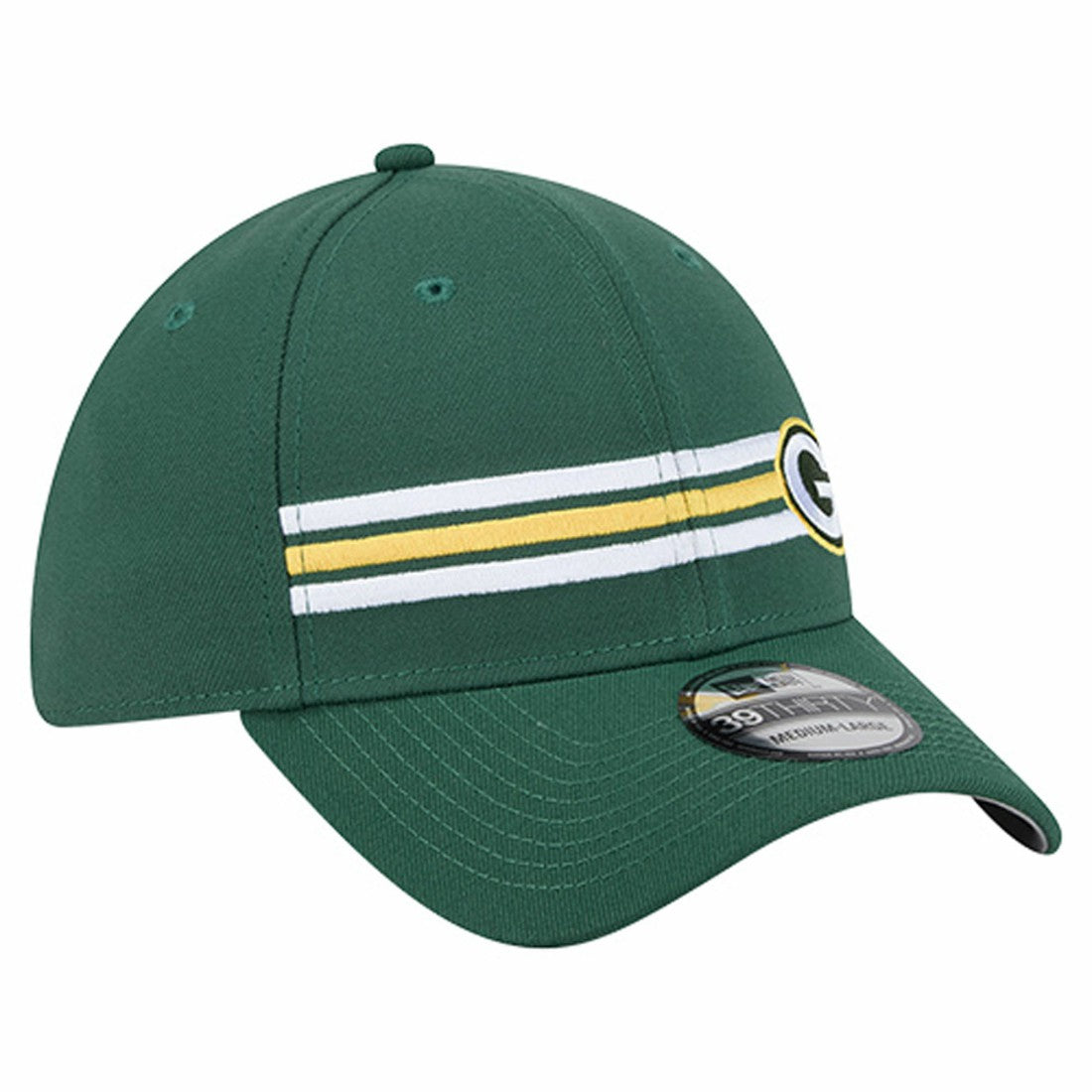 Green Bay Packers New Era Stripes 39THIRTY Flex Hat Green