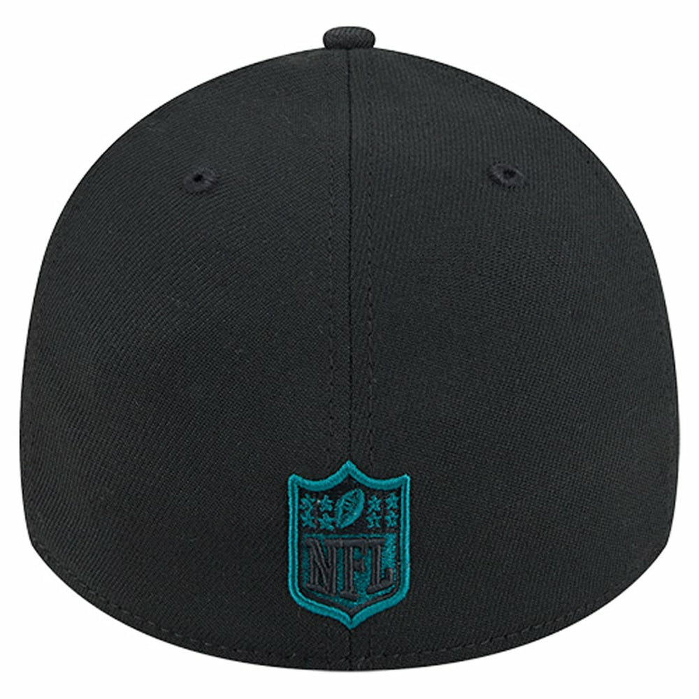 Philadelphia Eagles New Era Stripes 39THIRTY Flex Hat Black