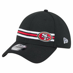 San Francisco 49ers New Era Stripes 39THIRTY Flex Hat Black
