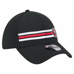 San Francisco 49ers New Era Stripes 39THIRTY Flex Hat Black