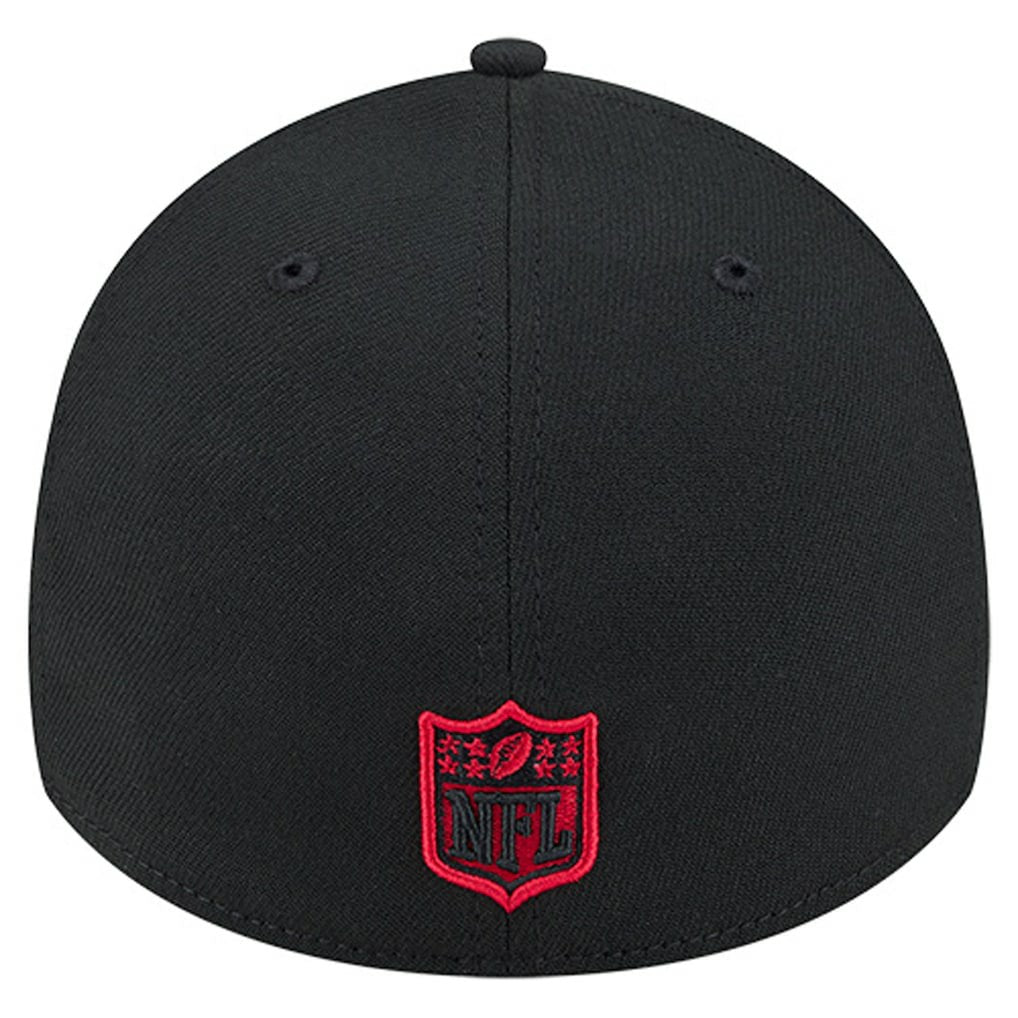 San Francisco 49ers New Era Stripes 39THIRTY Flex Hat Black