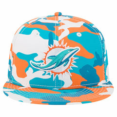 Miami Dolphins New Era 59FIFTY Fitted Hat Orange/Aqua