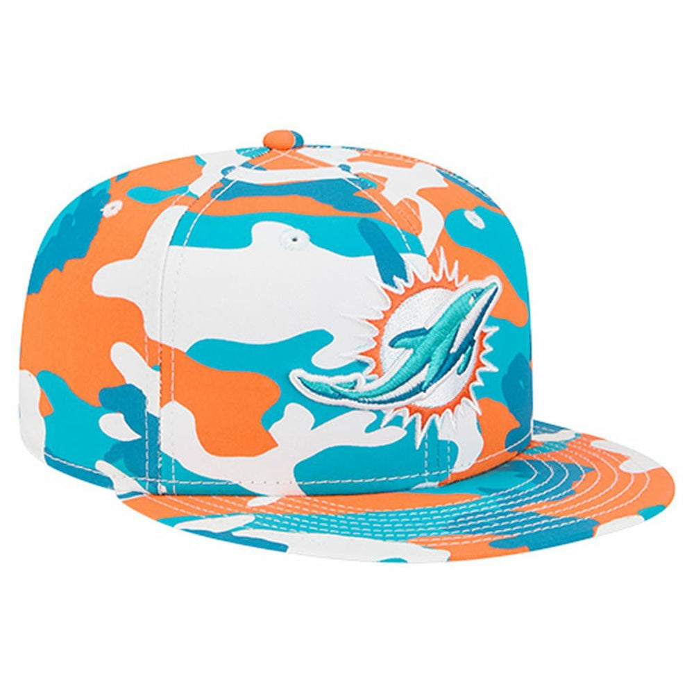 Miami Dolphins New Era 59FIFTY Fitted Hat Orange/Aqua