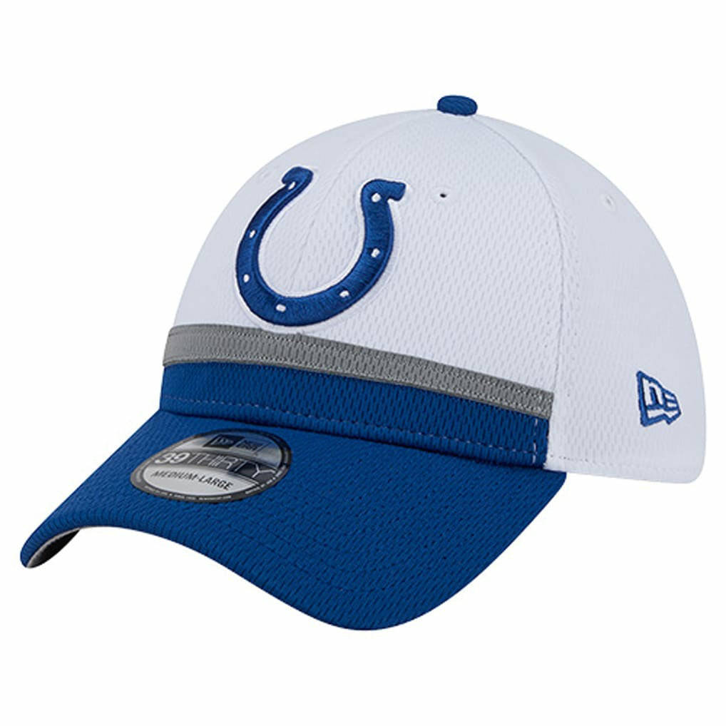 Indianapolis Colts New Era Dashmark Rays 39THIRTY Flex Hat White/Royal