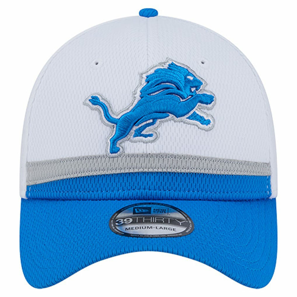 Detroit Lions New Era Dashmark Rays 39THIRTY Flex Hat White/Blue