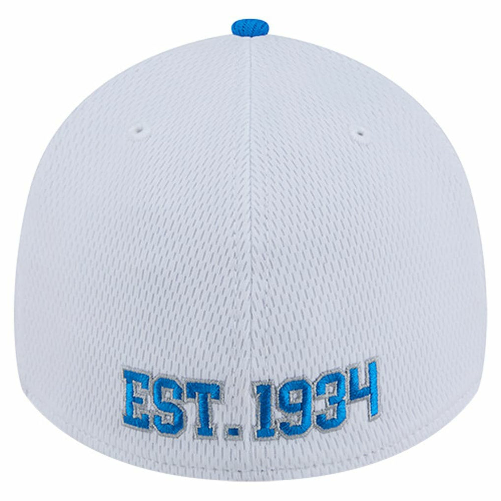 Detroit Lions New Era Dashmark Rays 39THIRTY Flex Hat White/Blue