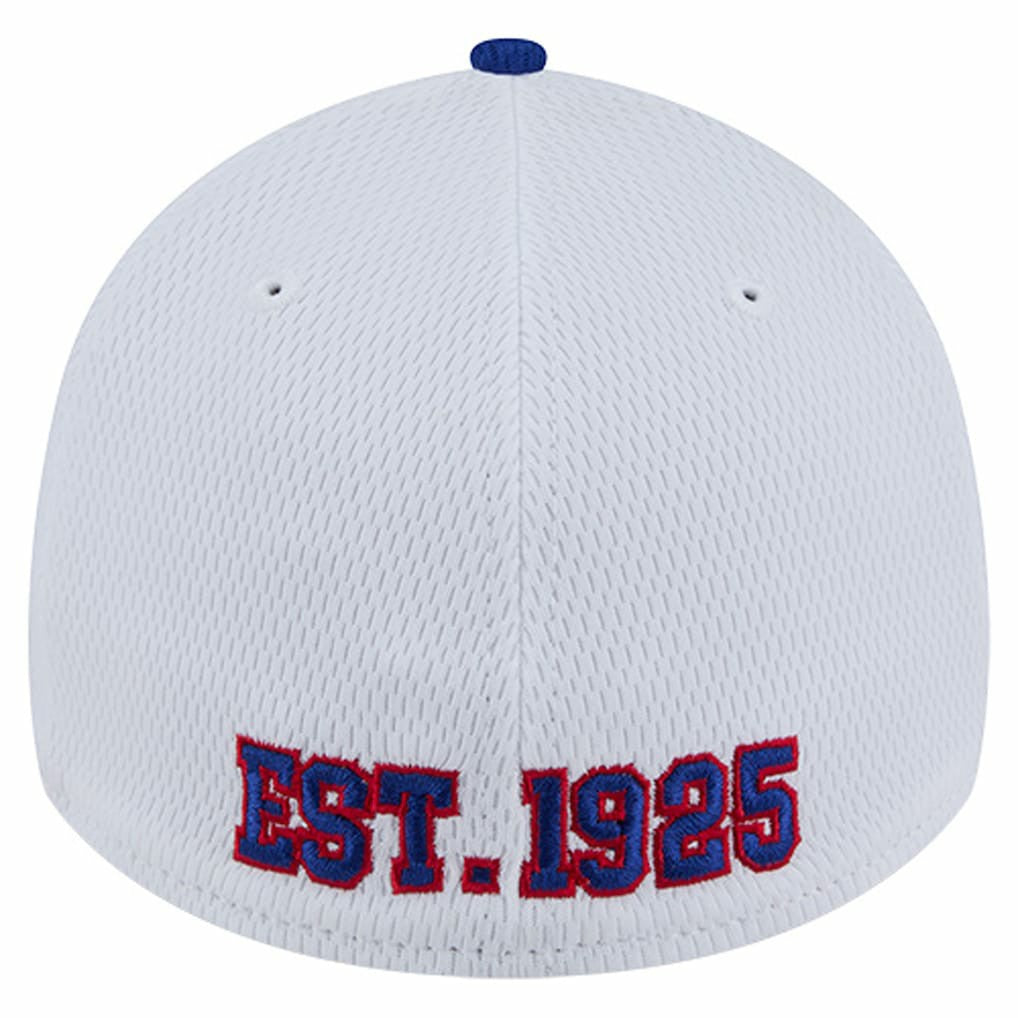 New York Giants New Era Dashmark Rays 39THIRTY Flex Hat White/Royal