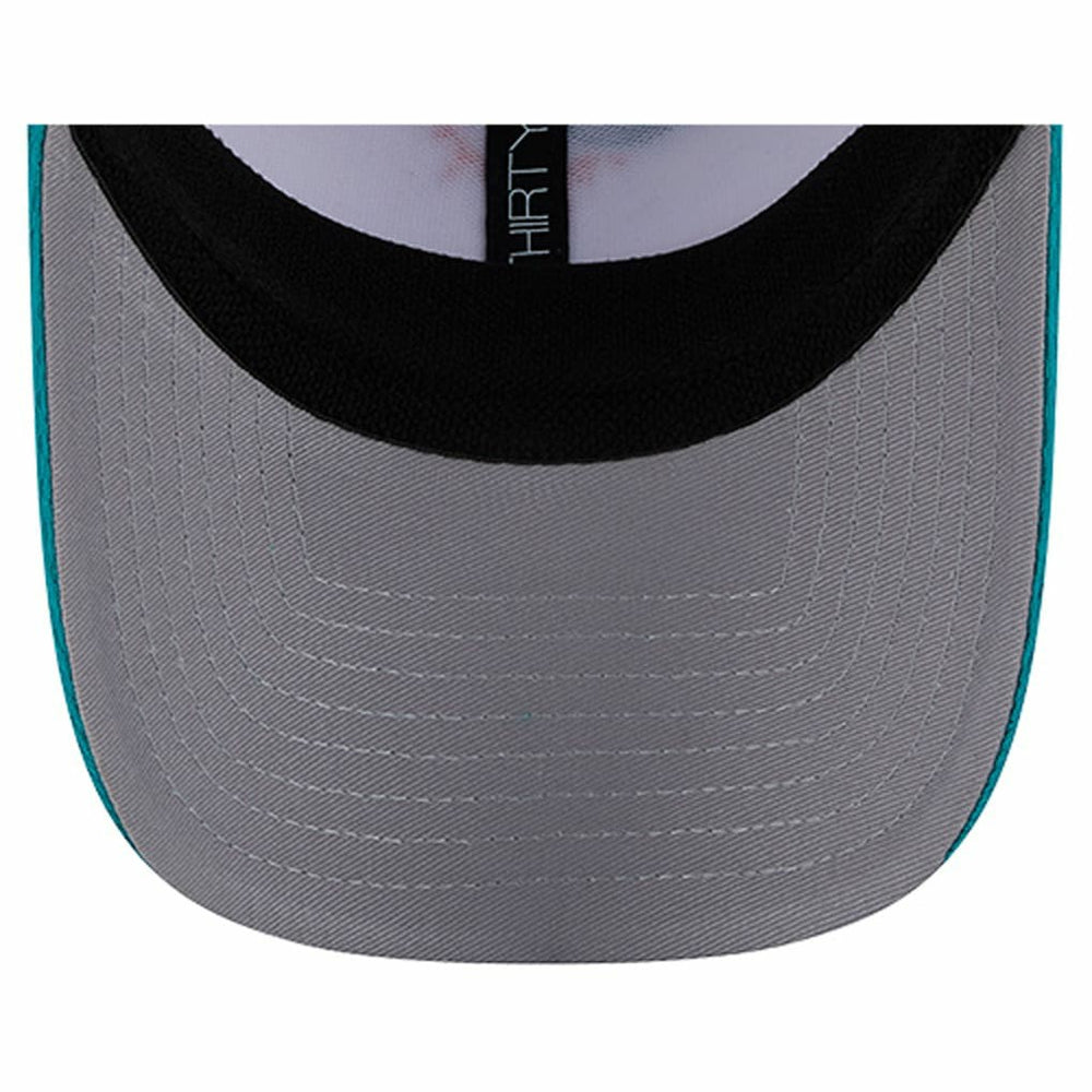 Miami Dolphins New Era Dashmark Rays 39THIRTY Flex Hat White/Aqua