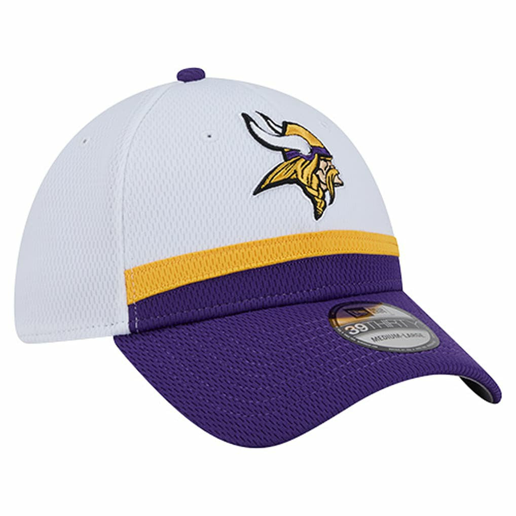 Minnesota Vikings New Era Dashmark Rays 39THIRTY Flex Hat White/Purple