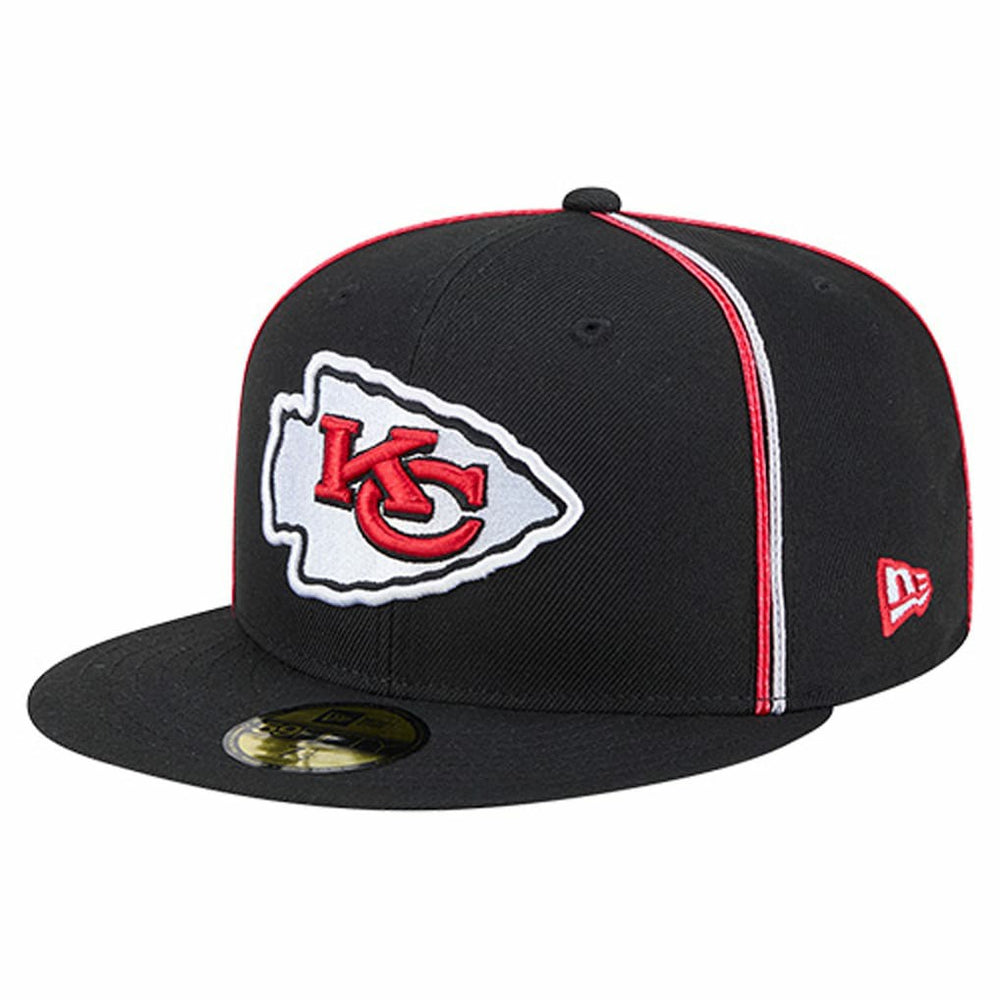 Kansas City Chiefs New Era Soutache 59FIFTY Fitted Hat Black
