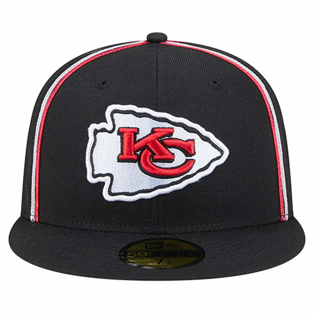 Kansas City Chiefs New Era Soutache 59FIFTY Fitted Hat Black
