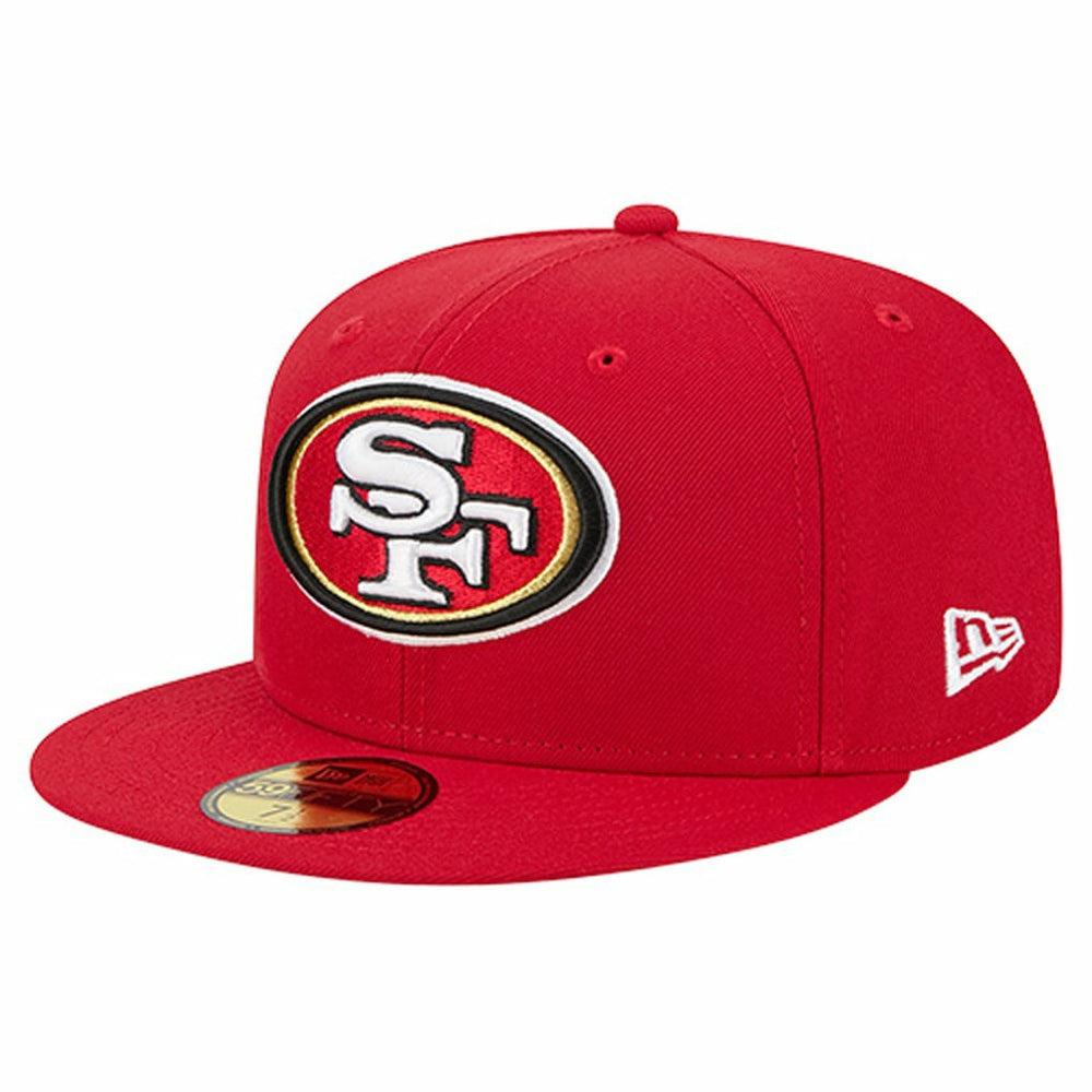 San Francisco 49ers New Era Group Chat 59FIFTY Fitted Hat Scarlet