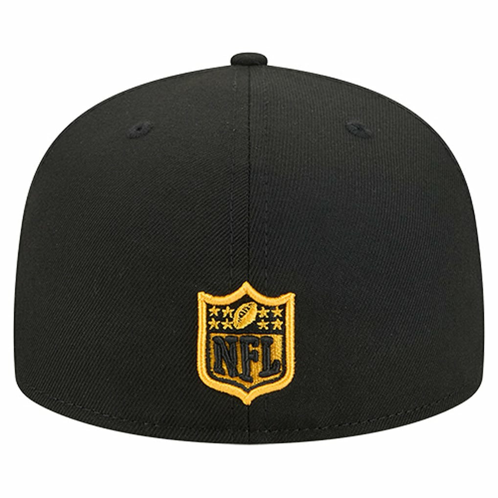 Pittsburgh Steelers New Era Group Chat 59FIFTY Fitted Hat Black