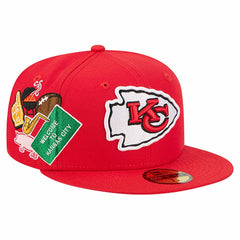 Kansas City Chiefs New Era Group Chat 59FIFTY Fitted Hat Red