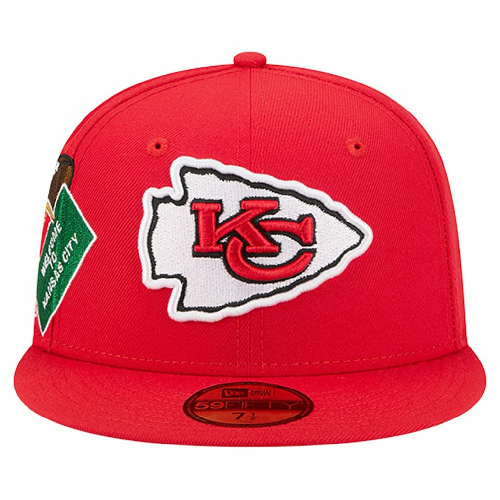 Kansas City Chiefs New Era Group Chat 59FIFTY Fitted Hat Red