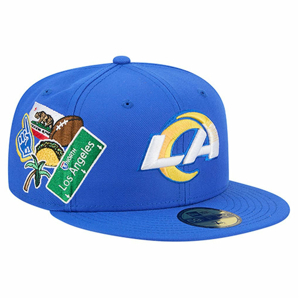 Los Angeles Rams New Era Group Chat 59FIFTY Fitted Hat Royal