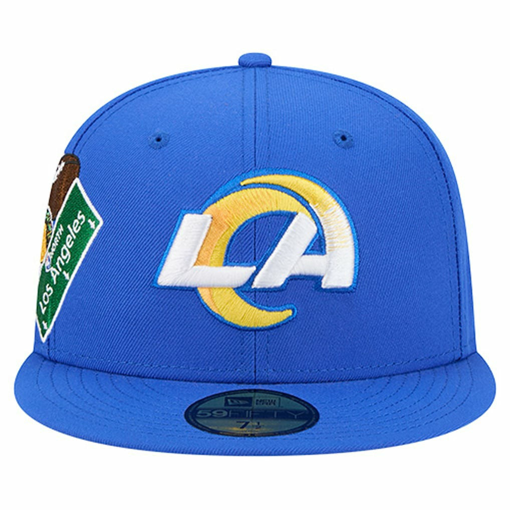Los Angeles Rams New Era Group Chat 59FIFTY Fitted Hat Royal