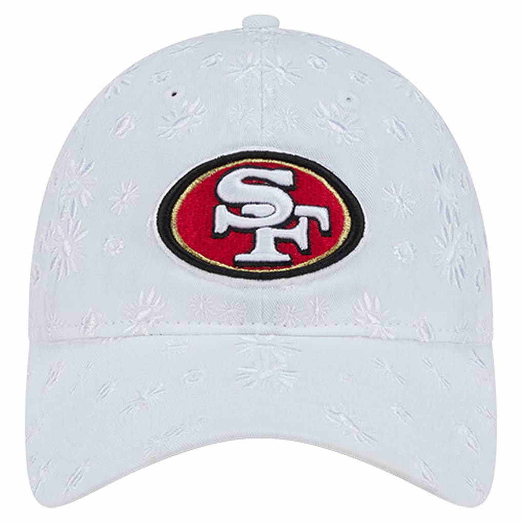 San Francisco 49ers New Era Women's Floral 9TWENTY Adjustable Hat White