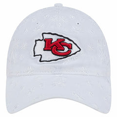 Kansas City Chiefs New Era Women's Floral 9TWENTY Adjustable Hat White